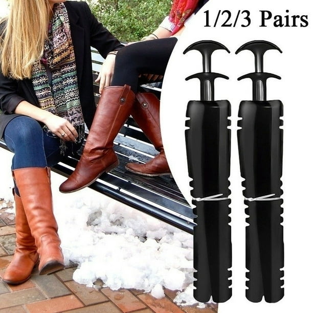 2 X 12"Black Boot Stand Holder Long Boot Shaper Stretcher Supporter Household AN